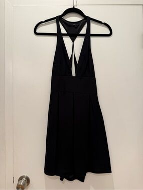 Jay Godfrey Deep V-Front Silk Dress Revolve Tory Burch Anine Bing Black Halo